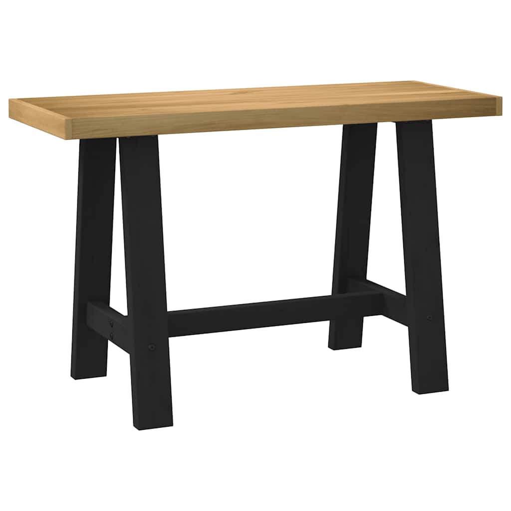 Escritorio-Noain-patas-en-forma-de-A-natural-negro-75x120x50-cm
