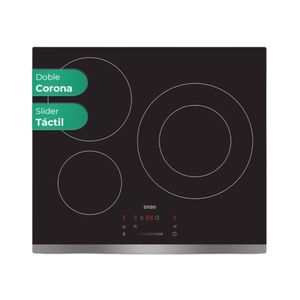 Placa de inducción Svan SI3601SB 7400W 3 fuegos negro 59 cm