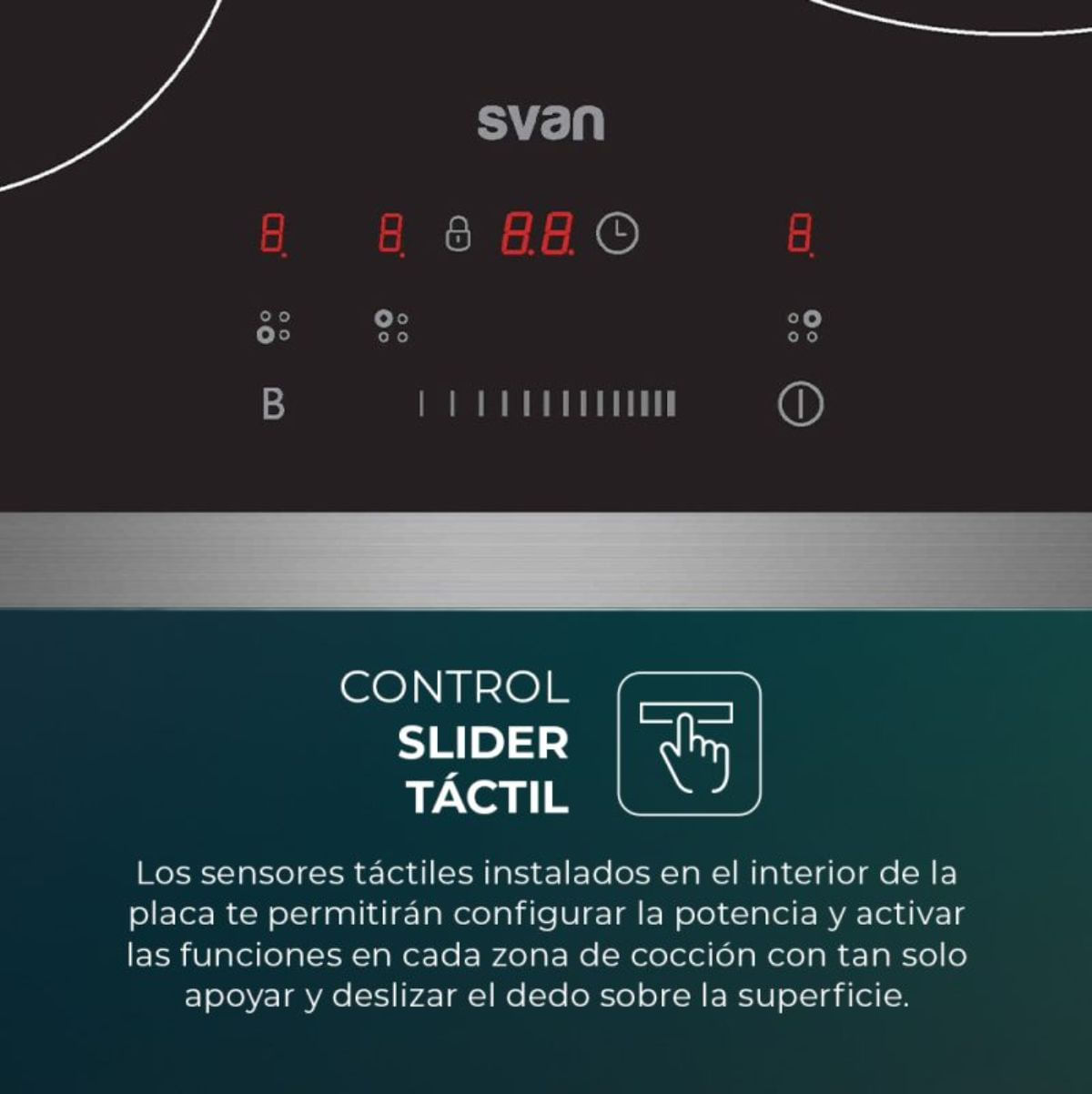 Placa-de-induccion-Svan-SI3601SB-7400W-3-fuegos-negro-59-cm