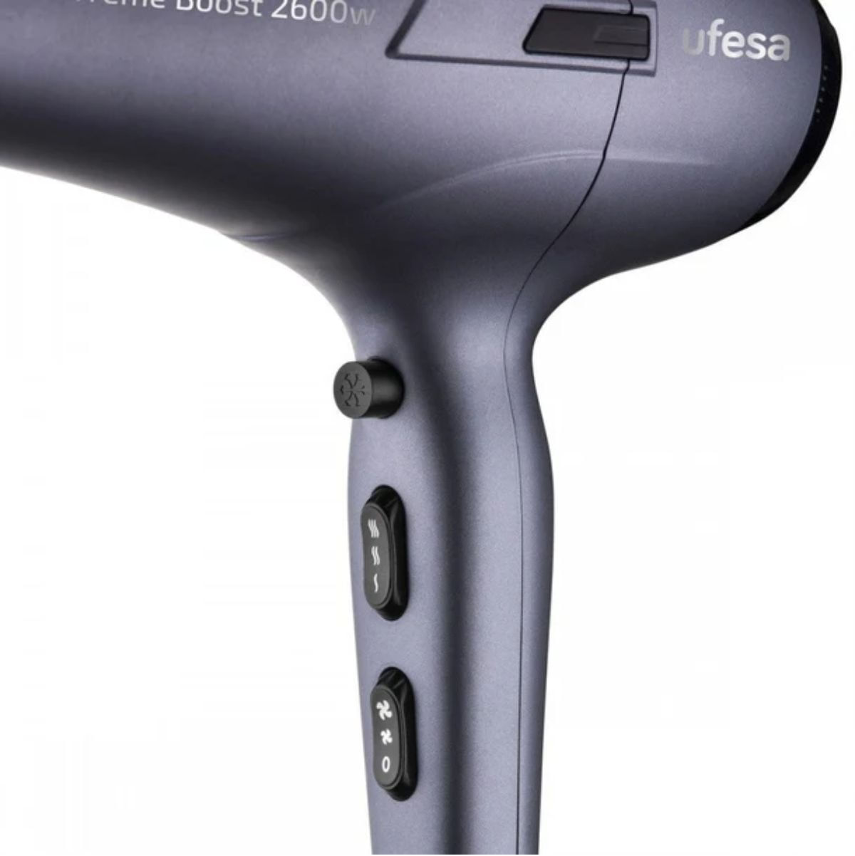 Secador-de-pelo-Ufesa-X-Treme-Boost-2600W-3-temperaturas-gris-detalle