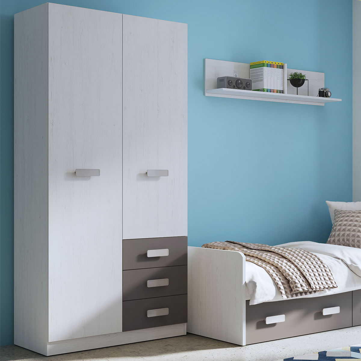 Armario-Donald-2-puertas-3-cajones-Andersen-grafito-2076x948x50-cm