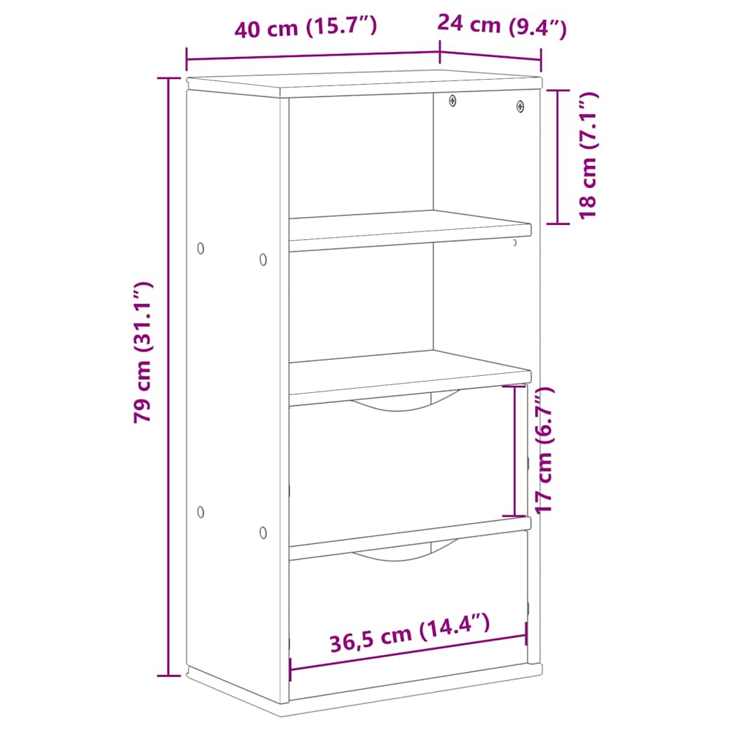 Mueble-auxiliar-Odda-1-estante---2-cajones-natural-79x40x24-cm-