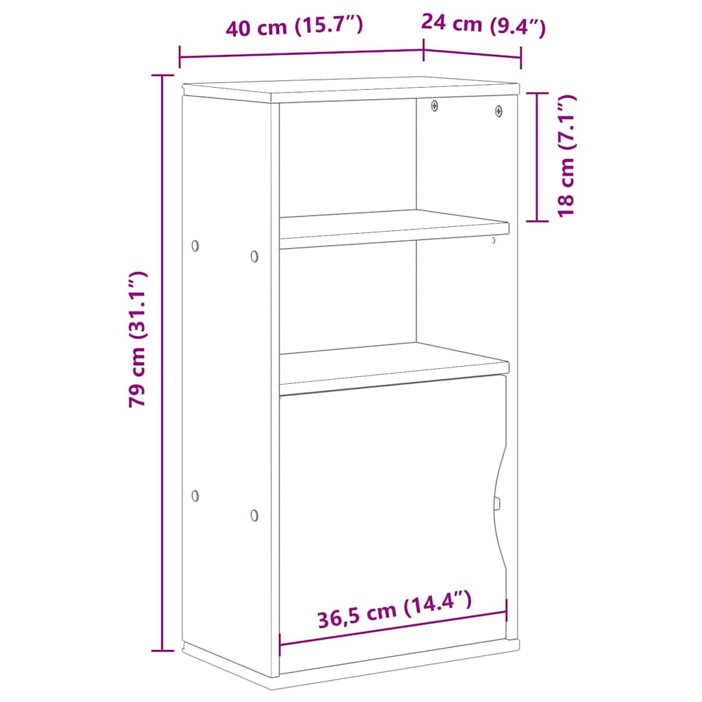 Mueble-auxiliar-Odda-1-puerta---2-estantes-abiertos-natural-79x40x24-cm