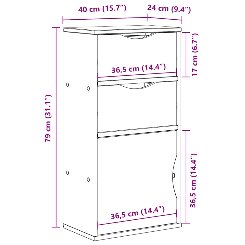 Mueble-auxiliar-Odda-1-puerta---2-cajones-natural-79x40x24-cm-