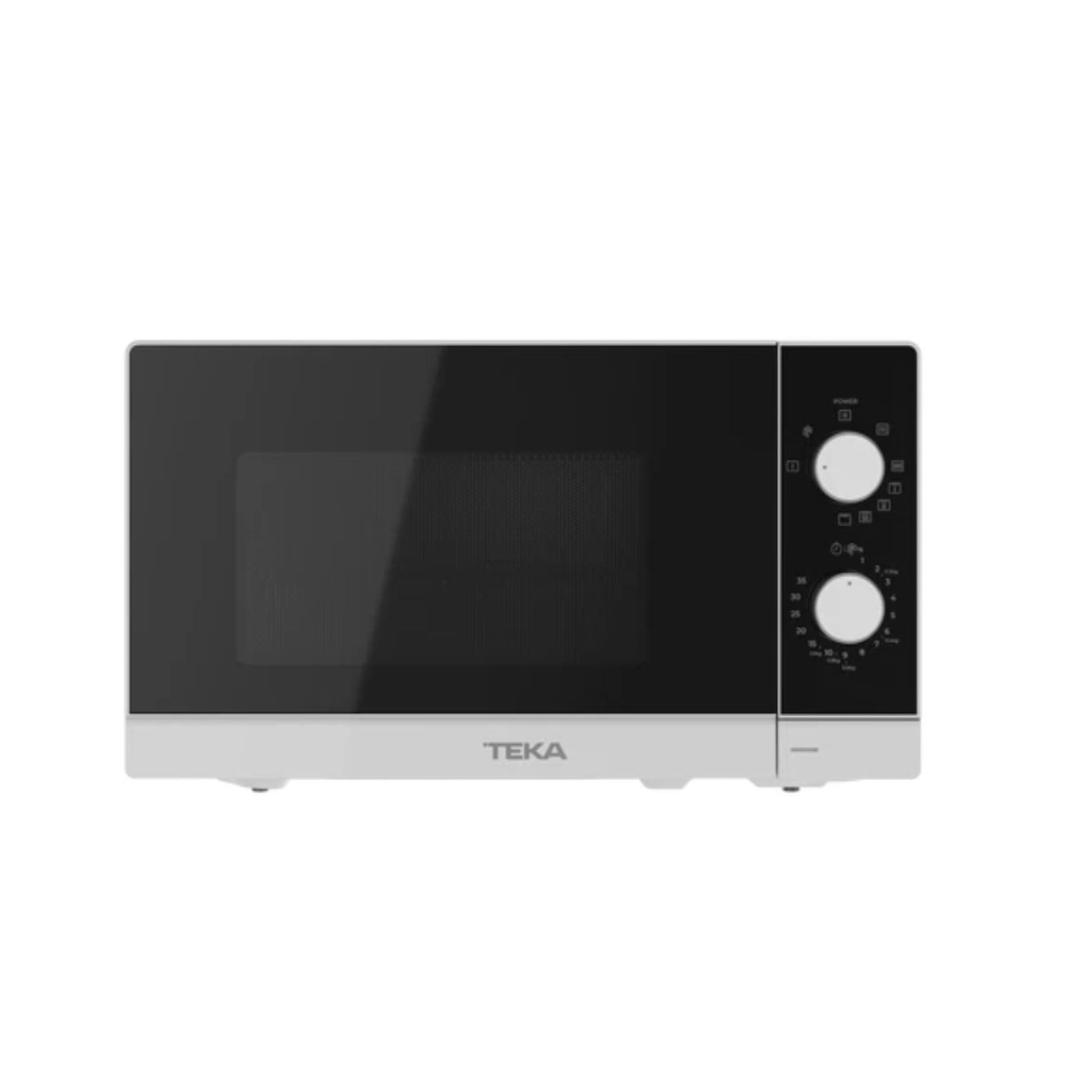 Microondas-Teka-MWFS20G-700W-20L-con-Grill-4-funciones-blanco-negro-fondo-blanco