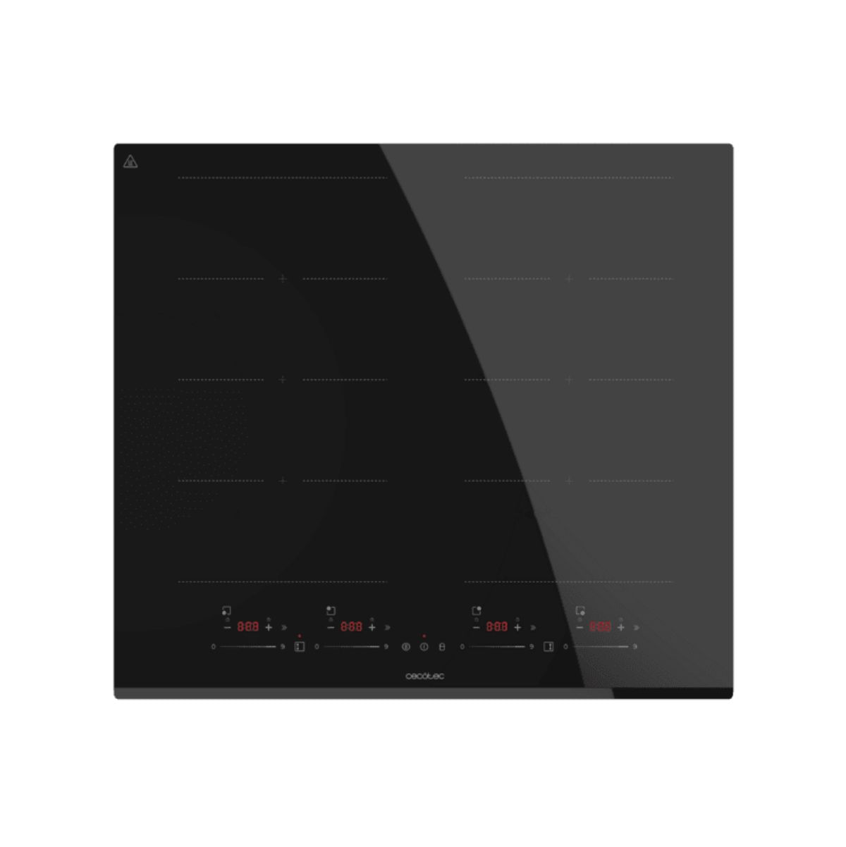 Placa-de-induccion-Cecotec-Bolero-Squad-I-4800-TotalFlex-7400W-9-potencias-negro-fondo-blanco