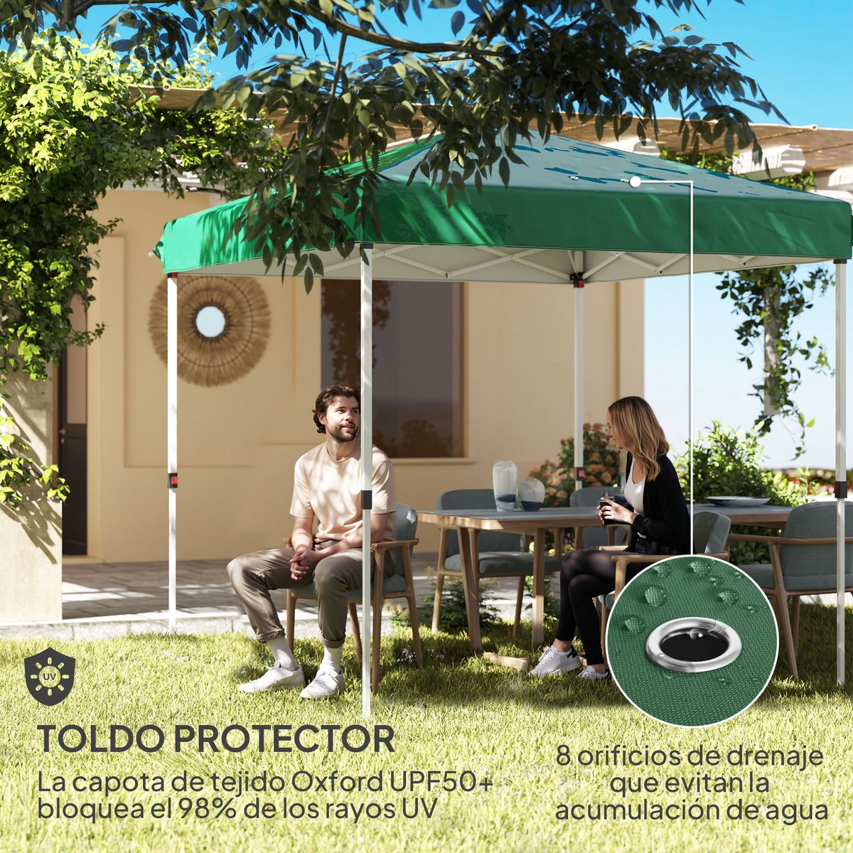 Carpa-Rito-Outsunny-plegable---4-paredes-laterales-verde-oscuro-325x290-cm
