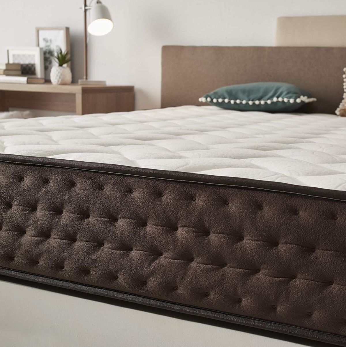 Colchon-viscoelastico-Dream-Grafeno-nucleo-HR-Pro-Elite-blanco-22-cm-detalle
