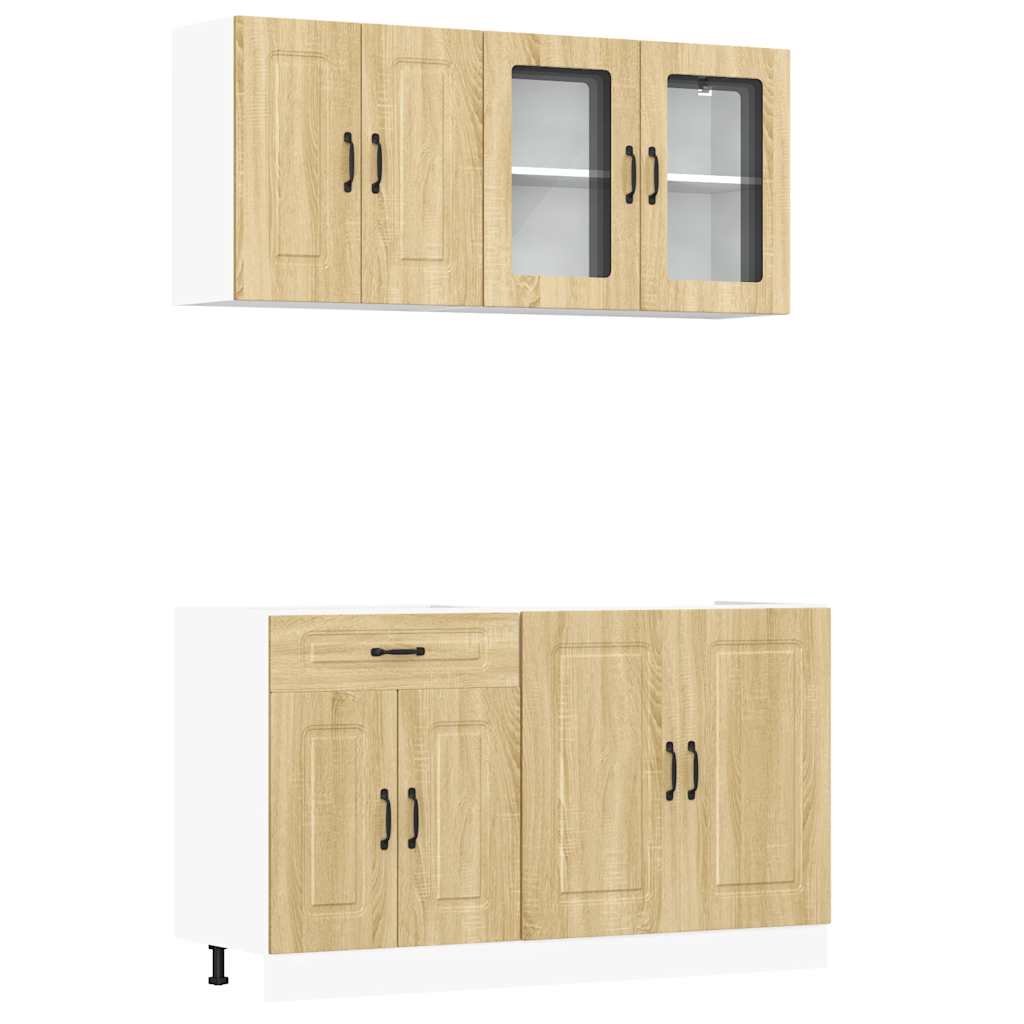 Set-de-cocina-Kalmar-4-armarios-roble-claro