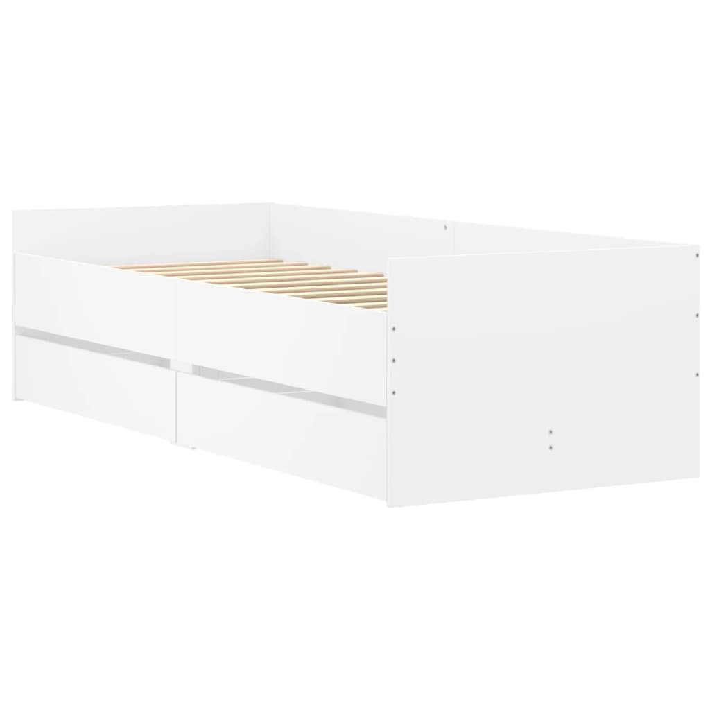 Estructura-de-cama-Solmar-2-cajones---somier-blanco-50x93x193-cm