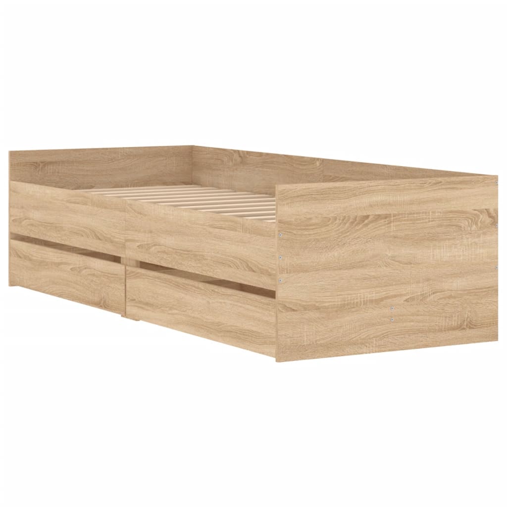 Estructura-de-cama-Solmar-2-cajones---somier-roble-claro-50x93x193-cm-fondo-blanco-estructura