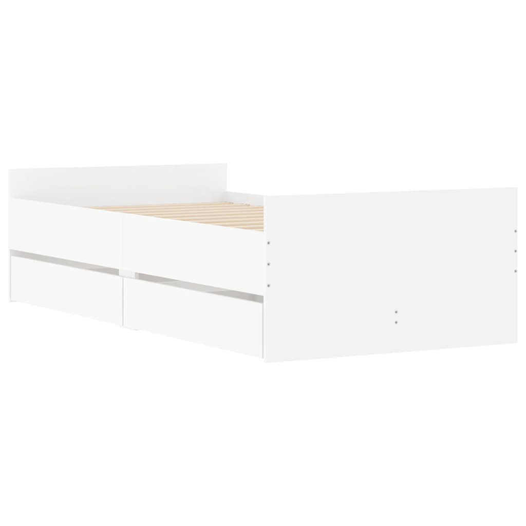 Estructura-de-cama-Rehia-2-cajones---somier-blanco-50x93x193-cm