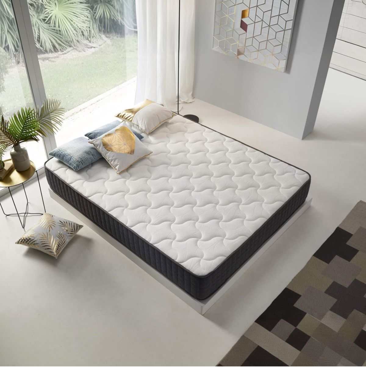 Colchon-viscoelastico-Dream-Top-Relax-nucleo-HR-Bio-Nature-blanco-30-cm-ambientada