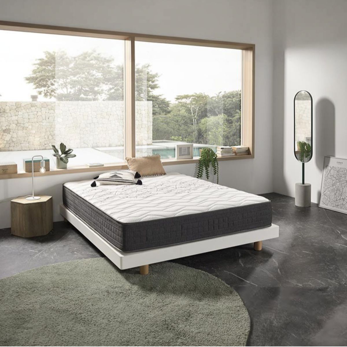 Colchon-visco-muelle-Paladium-nucleo-muelles-ensacados-blanco-28-cm-ambientada