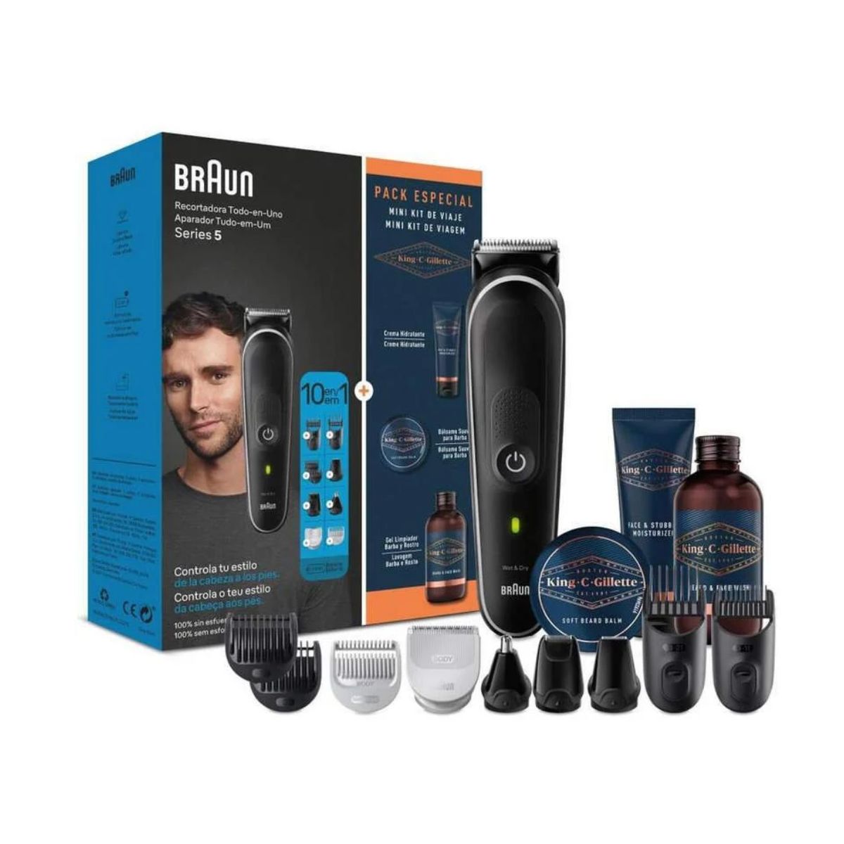 Afeitadora-Braun-MGK5440-10-en-1---pack-King-Gillette-negro