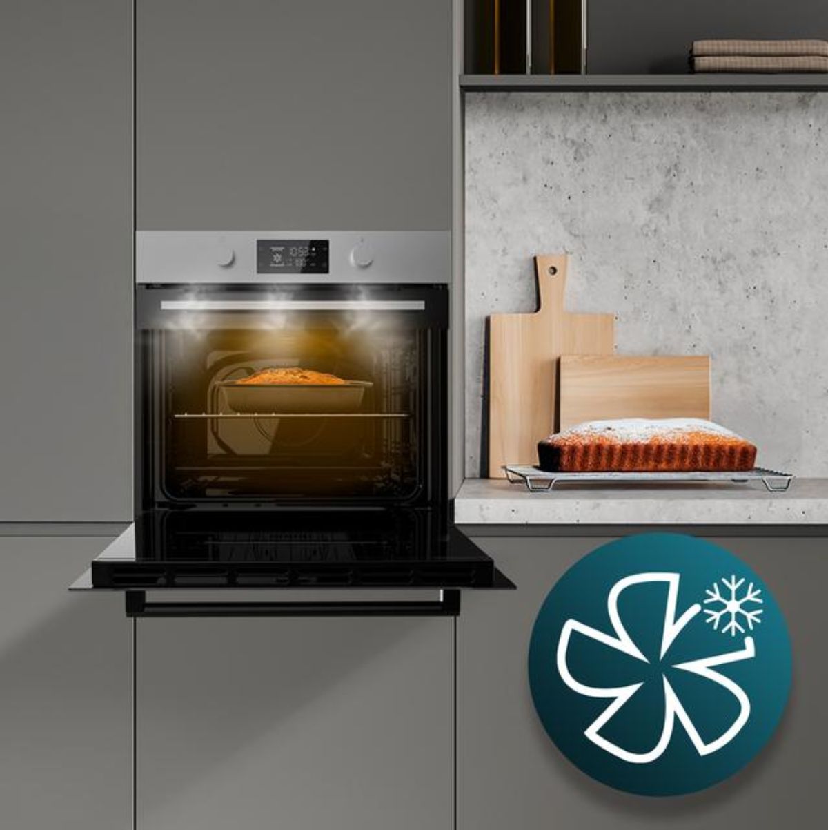 Horno-pirolitico-integrable-Cecotec-Bolero-Hexa-P526000-Line-A-2800W-73L-9-funciones-A-negro-595-cm