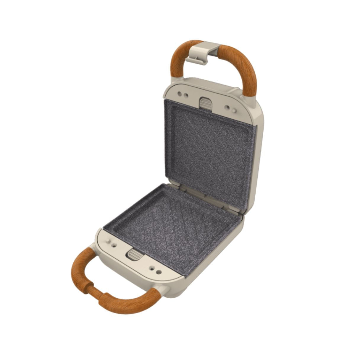 Sandwichera-Cecotec-Rock’nToast-Retro-One-700W-3-placas-intercambiables-beige