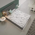Colchon-visco-muelle-Dual-Grafeno-nucleo-muelles-ensacados-blanco-28-cm-ambientada-dos