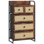 Comoda-Cleo-Homcom-3-cajones-grandes---2-cajones-pequeños-marron-99x58x29-cm-