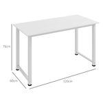 Escritorio-Fresa-Homcom-diseño-fijo-blanco-76x120x60-cm-medidas