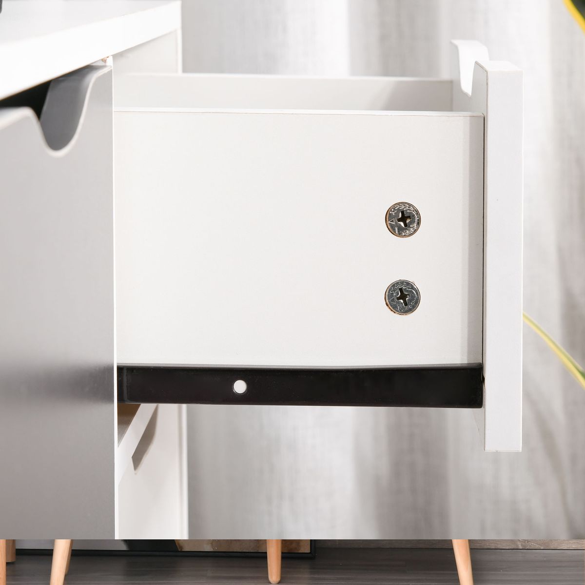 Aparador-Kiwi-Homcom-3-puertas---cajon-blanco-gris-72x90x30-cm