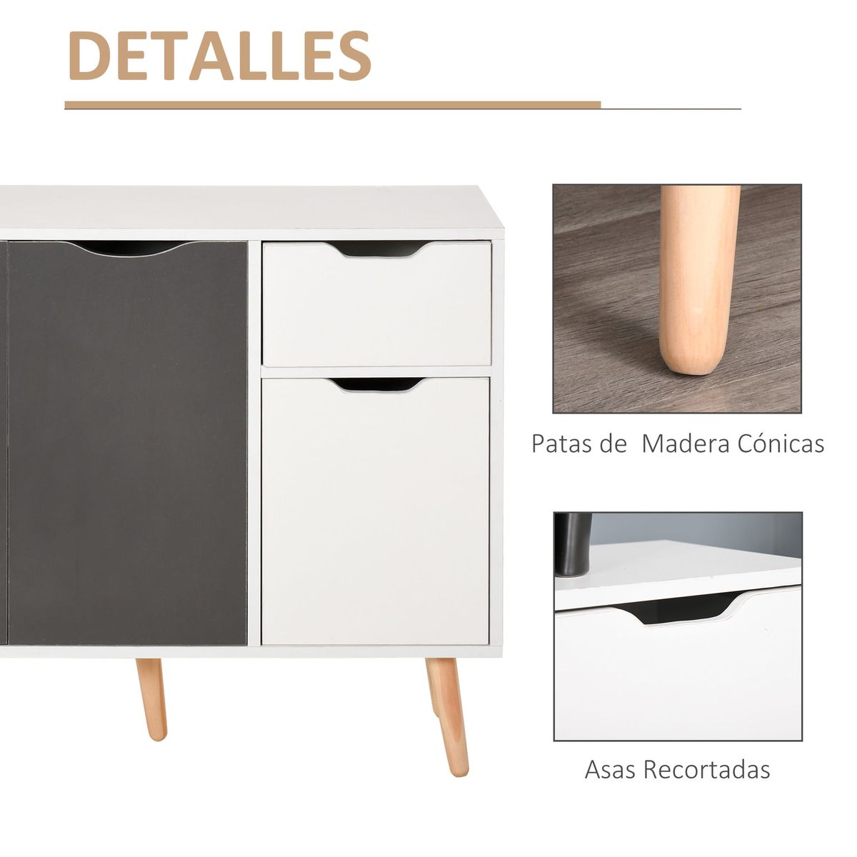 Aparador-Kiwi-Homcom-3-puertas---cajon-blanco-gris-72x90x30-cm