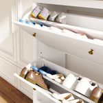 Zapatero-Kiwita-Homcom-2-cajones-abatibles-blanco-109x84x29-cm