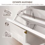 Zapatero-Kiwita-Homcom-2-cajones-abatibles-blanco-109x84x29-cm-detalle