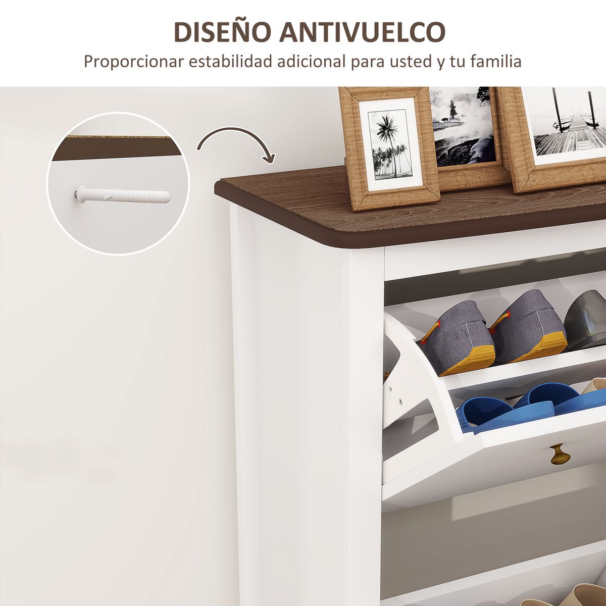 Zapatero-Kiwita-Homcom-2-cajones-abatibles-blanco-109x84x29-cm