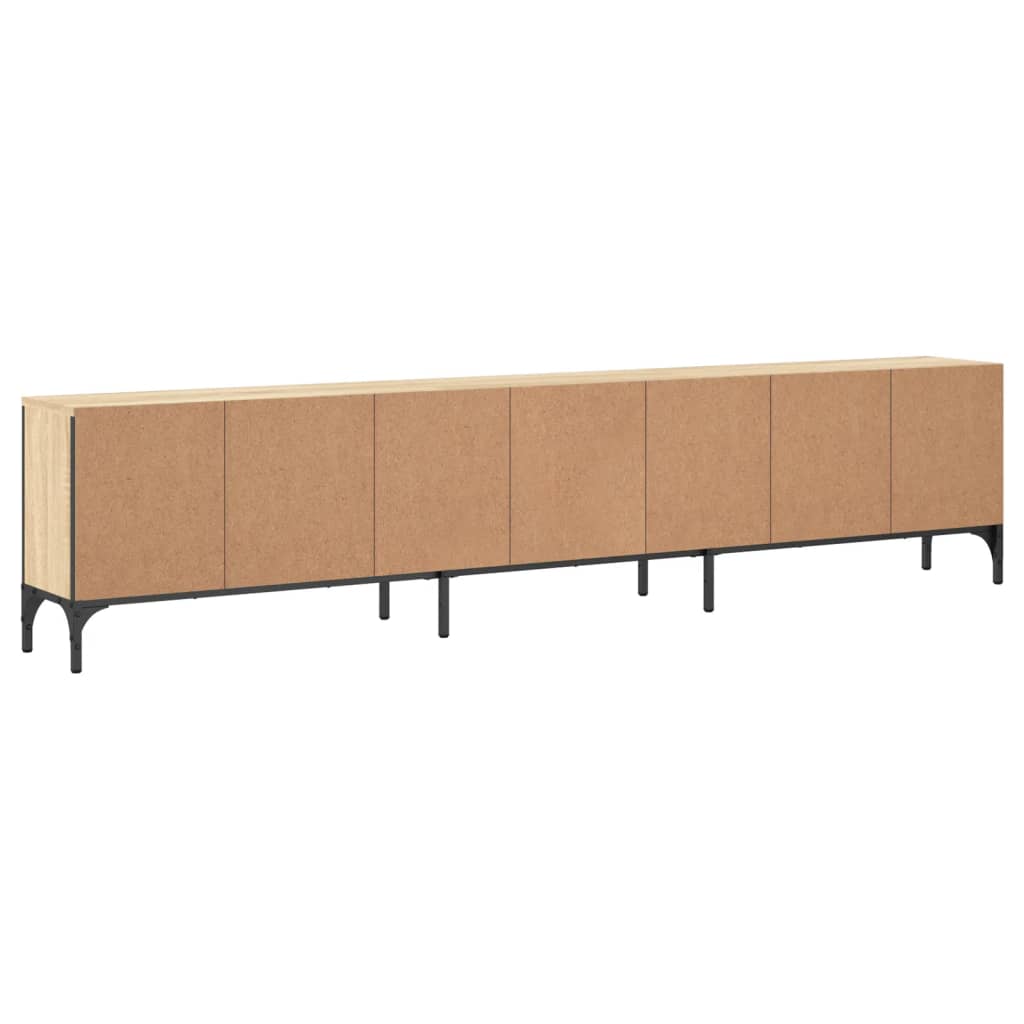 Mueble-de-TV-Acuario-2-armarios---cajon---compartimento-natural-44x200x25-cm-posterior