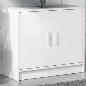 Armario para lavabo Duende 2 puertas blanco 55x63x29 cm