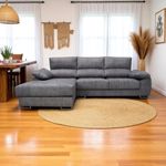 Sofa-chaiselongue-izquierda-Paolo-Magia-3-plazas-USB-gris-100x300x170-cm