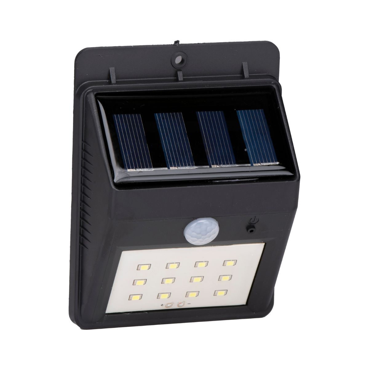 Sensor-de-pared-panel-solar-LED-negro