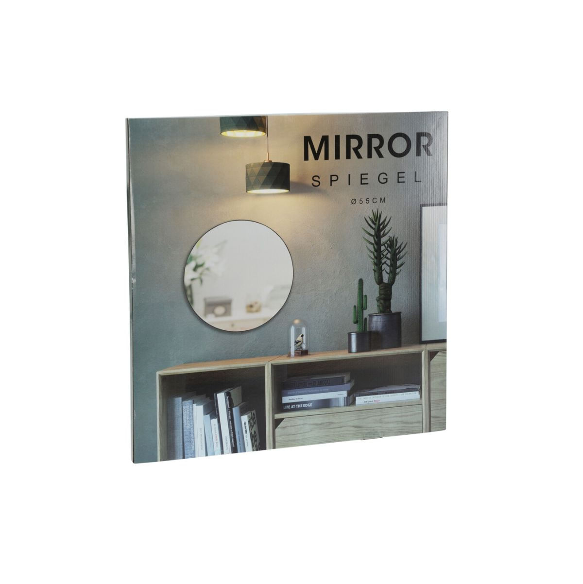 Espejo-de-pared-diseño-redondo-negro-Ø55-cm
