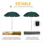 Sombrilla-de-playa-Rachel-Outsunny-inclinable-verde-Ø202-cm