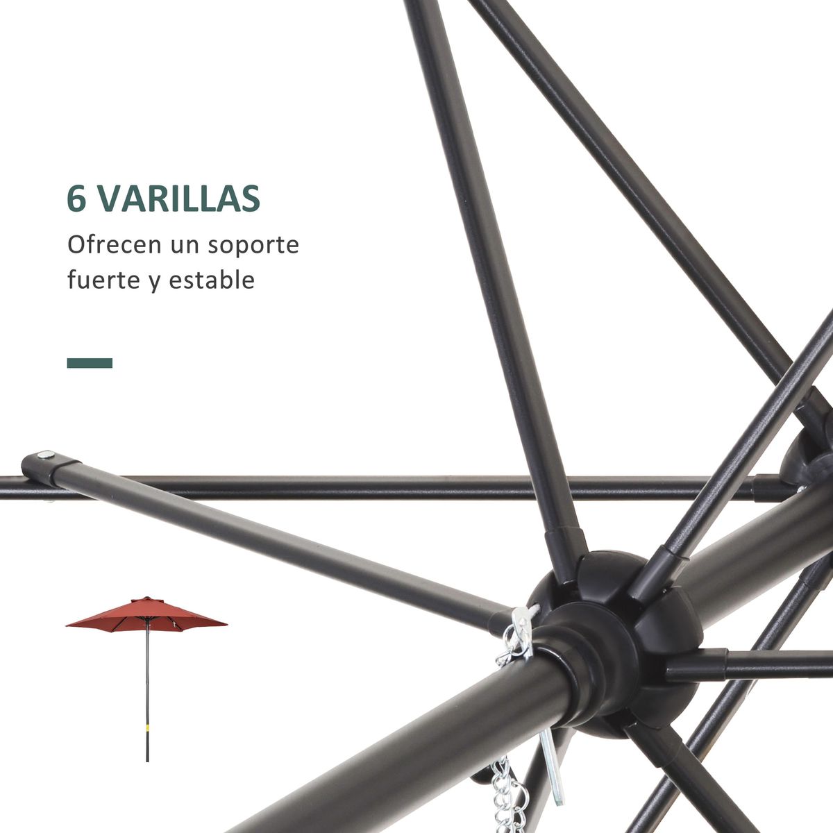 Sombrilla-Melissa-Outsunny-mastil-desmontable---ventilacion-rojo-Ø196-cm-