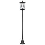 Farola-Outsunny-carga-solar---encendido-automatico-negro-127x17x17-cm-