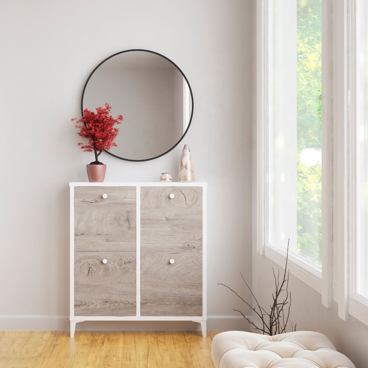 Zapatero-Kate-4-puertas-abatibles-blanco-roble-1013x908x20-cm-