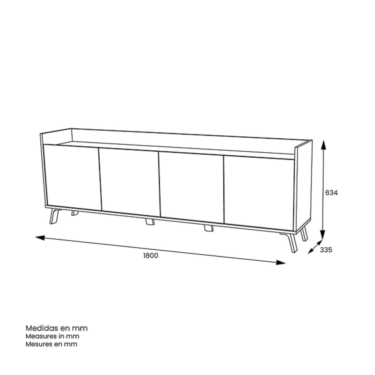 Mueble-de-TV-Philip-4-puertas-blanco-roble-634x180x335-cm-