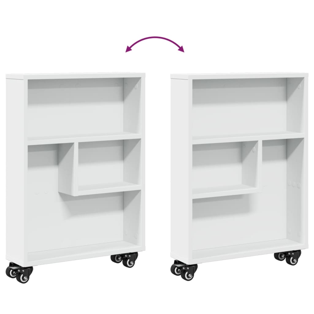 Carrito-auxiliar-Lombarda-3-compartimentos-con-ruedas-blanco-68x48x13-cm