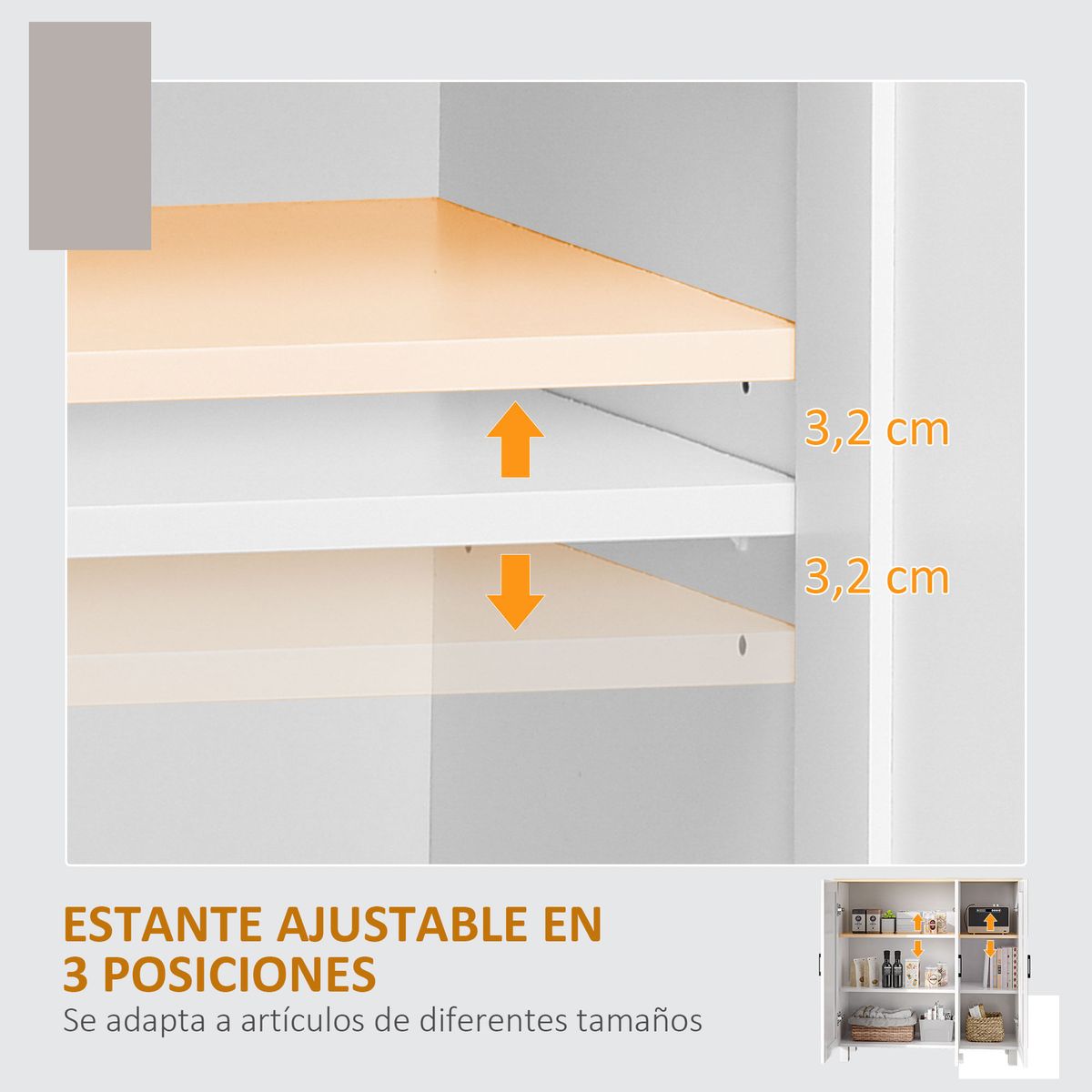 Aparador-Galatea-Homcom-3-puertas---estantes-ajustables-blanco-90x90x30-cm-