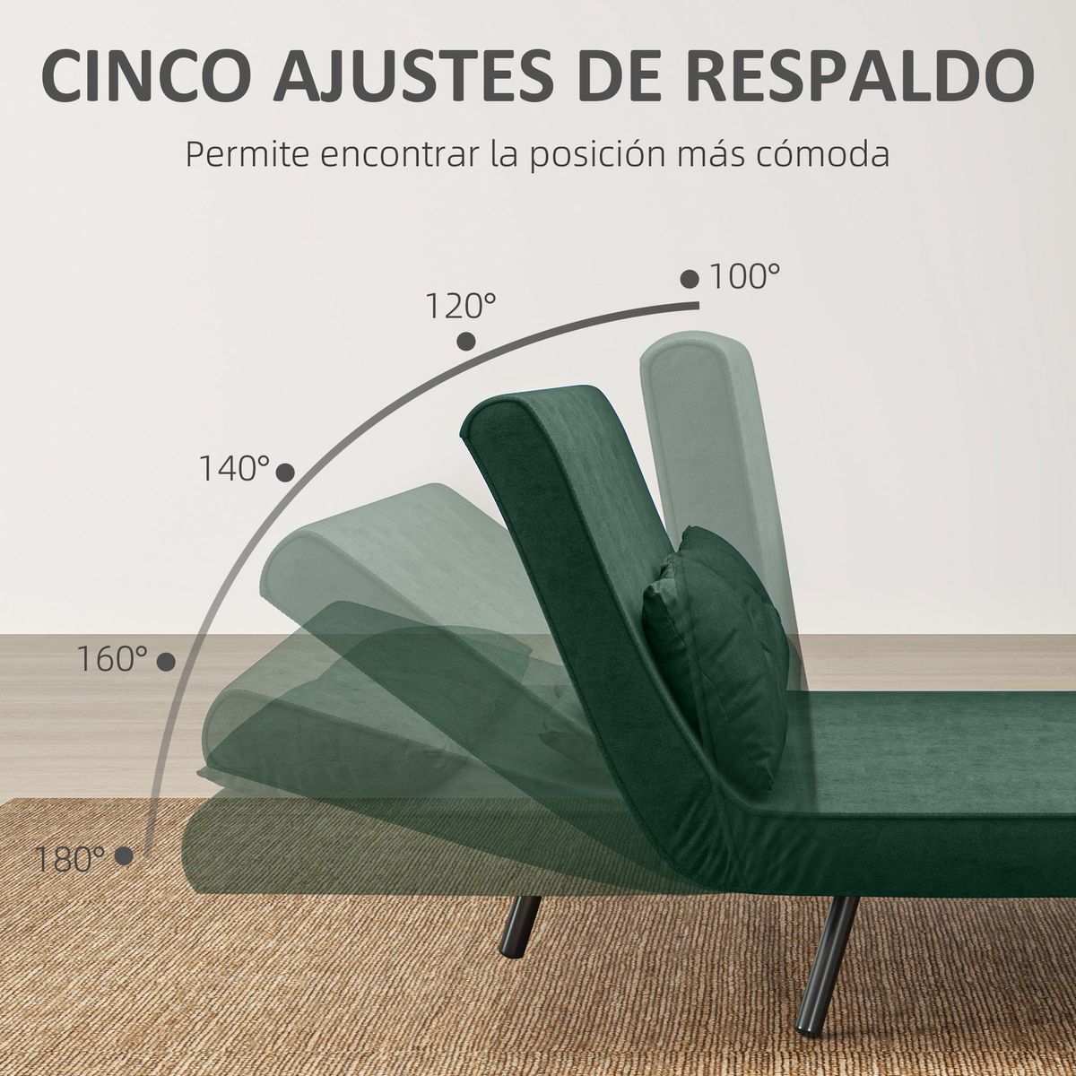 Sofa-cama-Rombo-Homcom-5-posiciones-verde-81x102x73-cm-