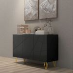 Aparador-Desire-Homcom-3-puertas-negro-dorado-75x120x40-cm