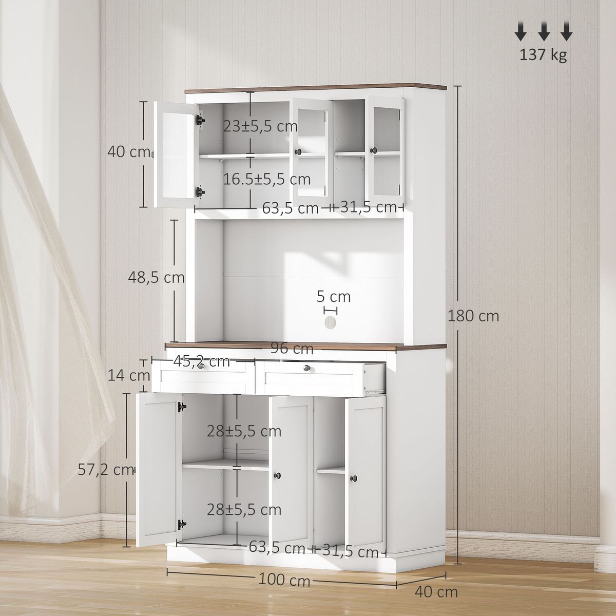 Vitrina-Daisy-Homcom-2-armarios-superiores---2-cajones---2-armarios-inferiores-blanco-180x100x40-cm-
