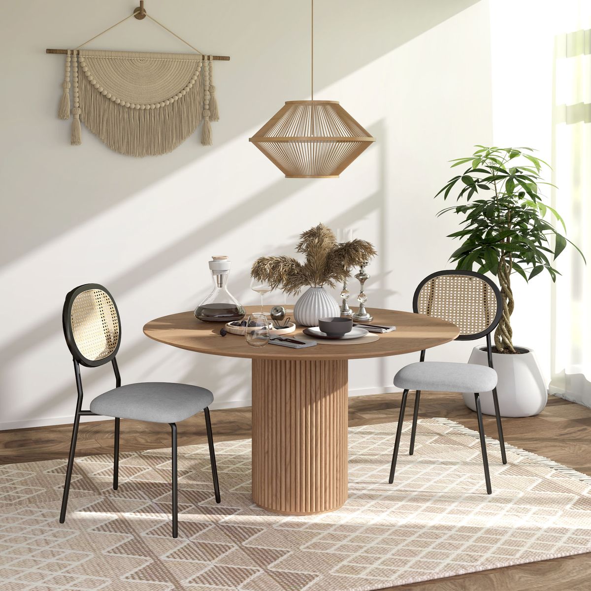 Pack-de-2-sillas-de-comedor-Manchester-Homcom-negro-gris