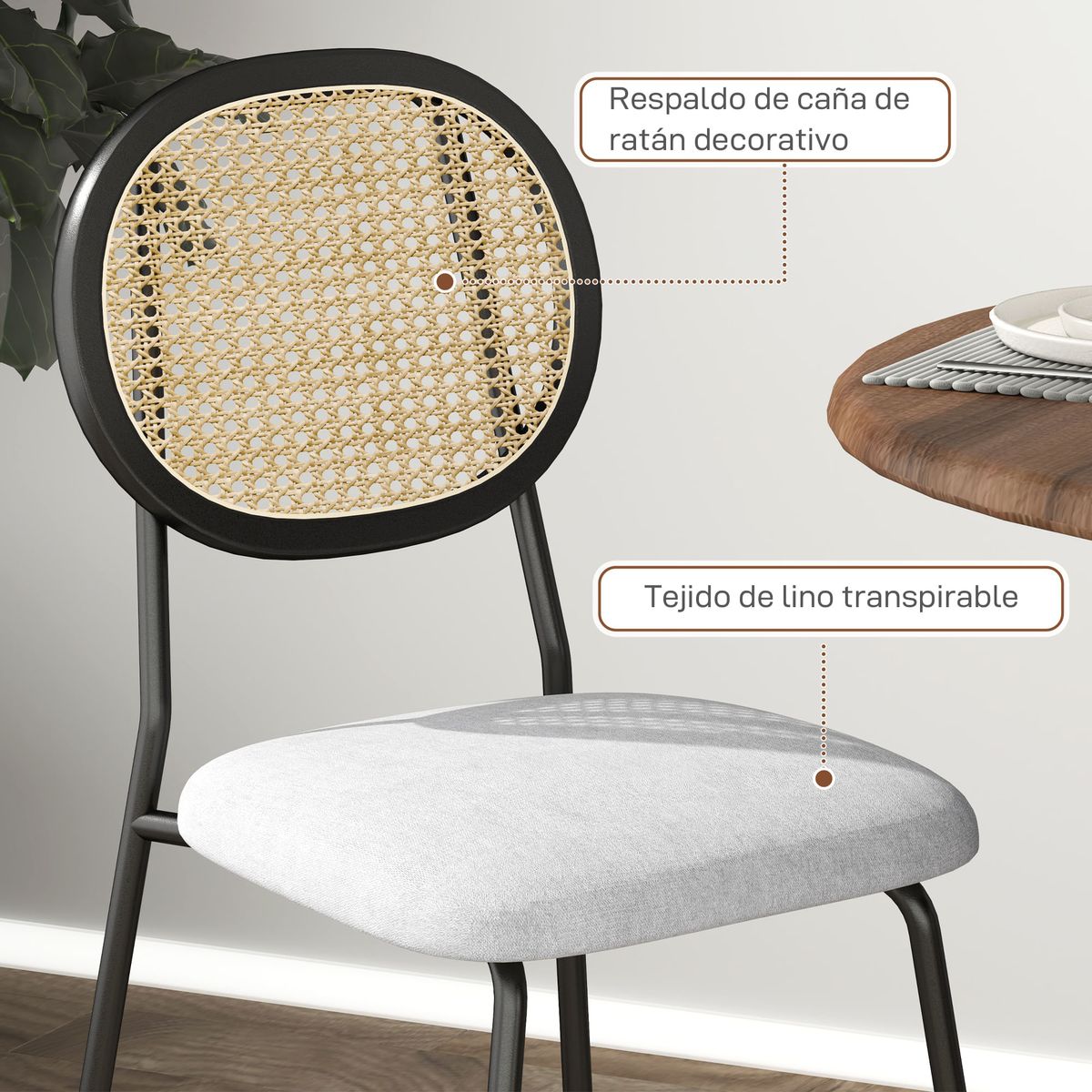 Pack-de-2-sillas-de-comedor-Manchester-Homcom-negro-gris