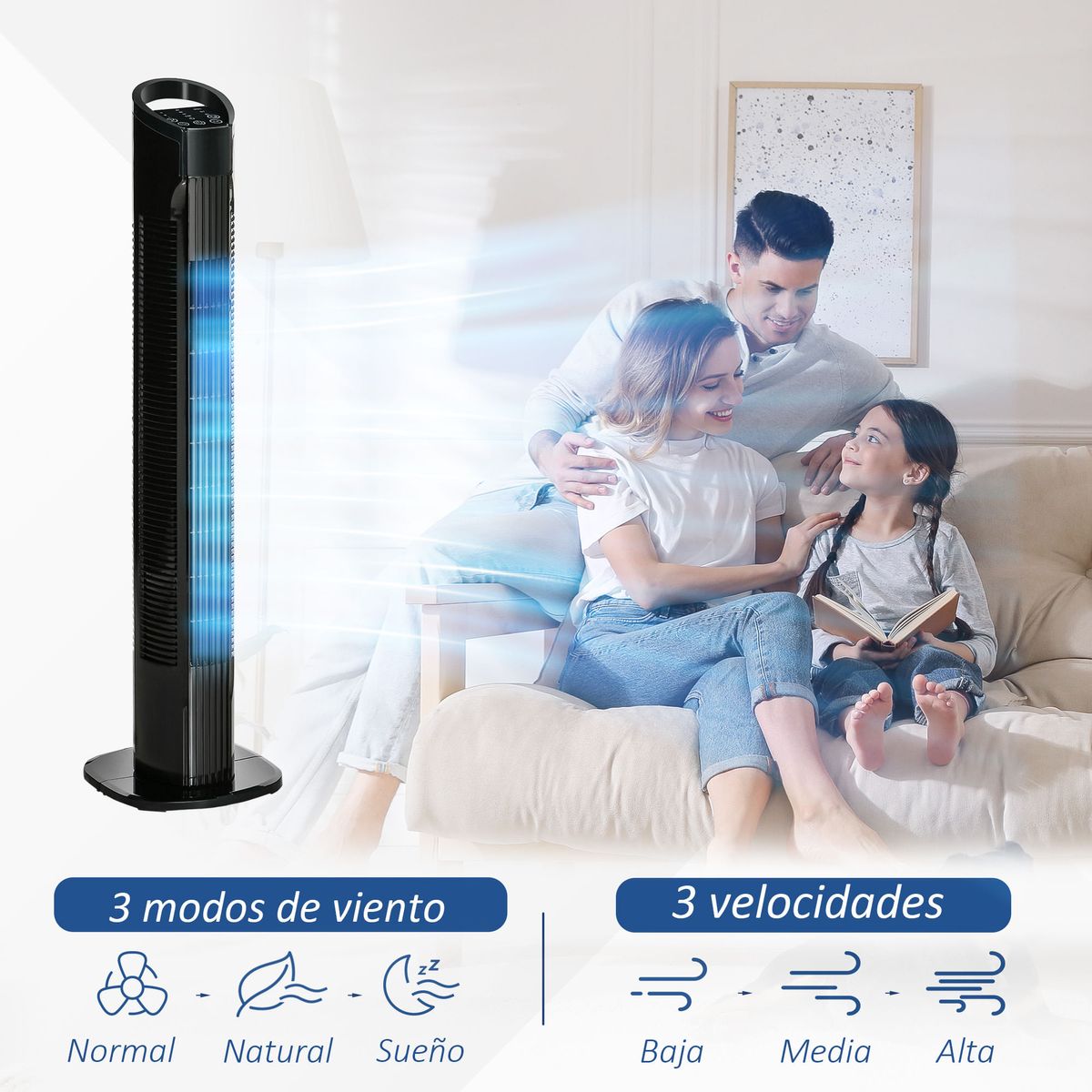 Ventilador-de-torre-Borgoña-Homcom-3-modos---3-velocidades-negro-785-cm-