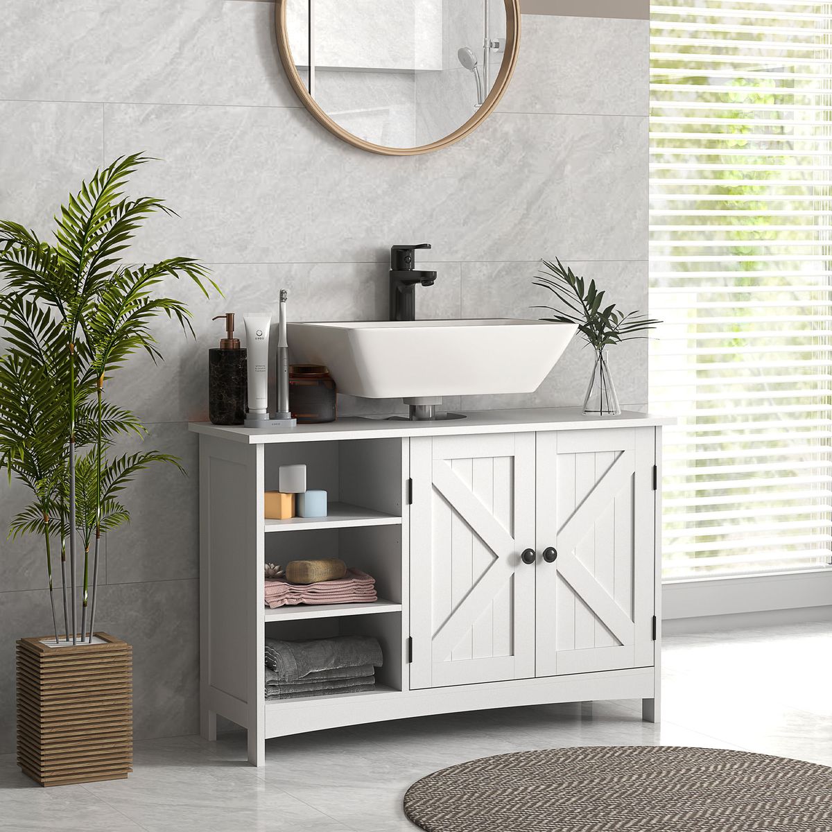Mueble-de-lavabo-Farm-Kleankin-2-puertas---3-estantes-abiertos-blanco-60x90x30-cm-