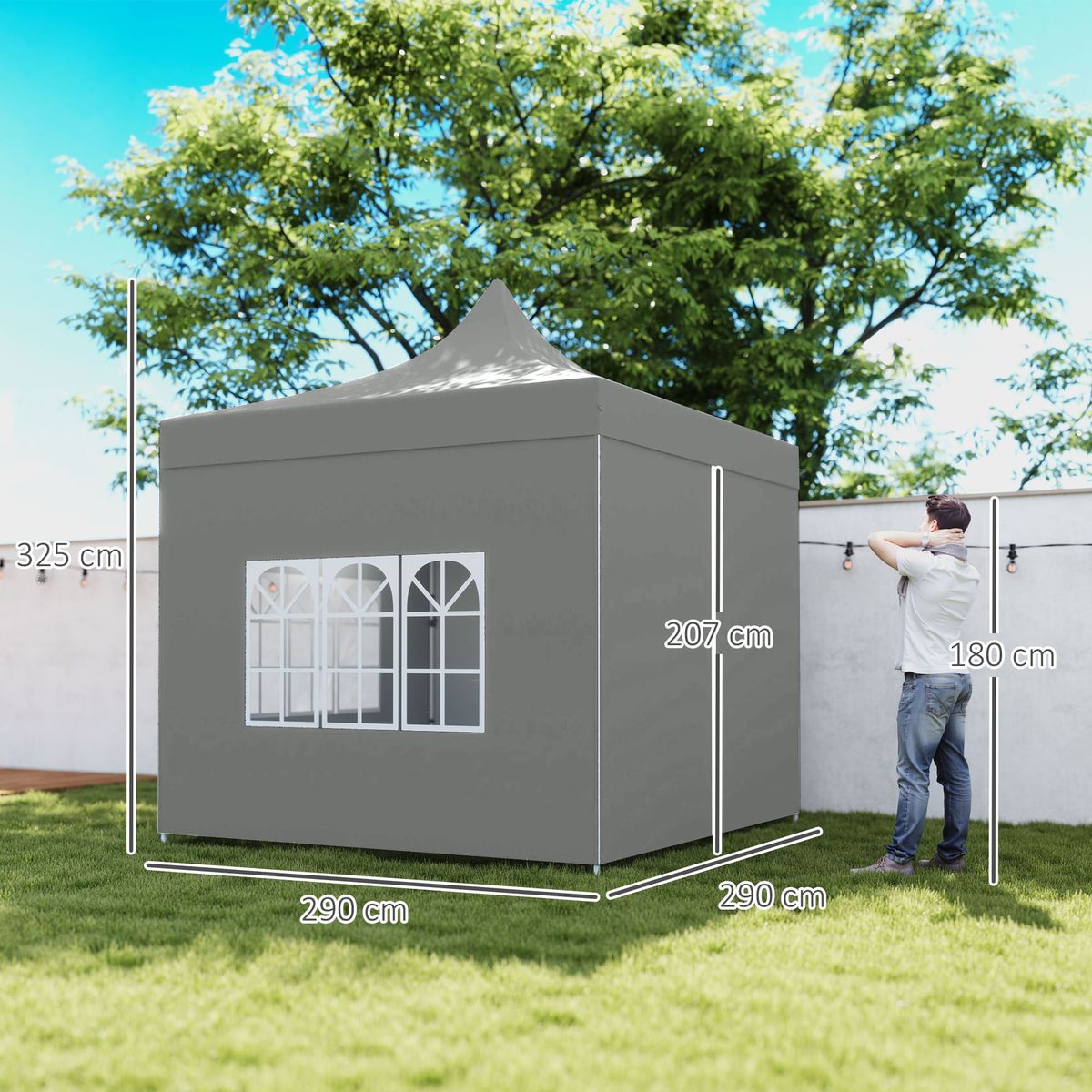 Carpa-Zamora-Outsunny-plegable---paredes-desmontables---bolsa-gris-325x290x290-cm-