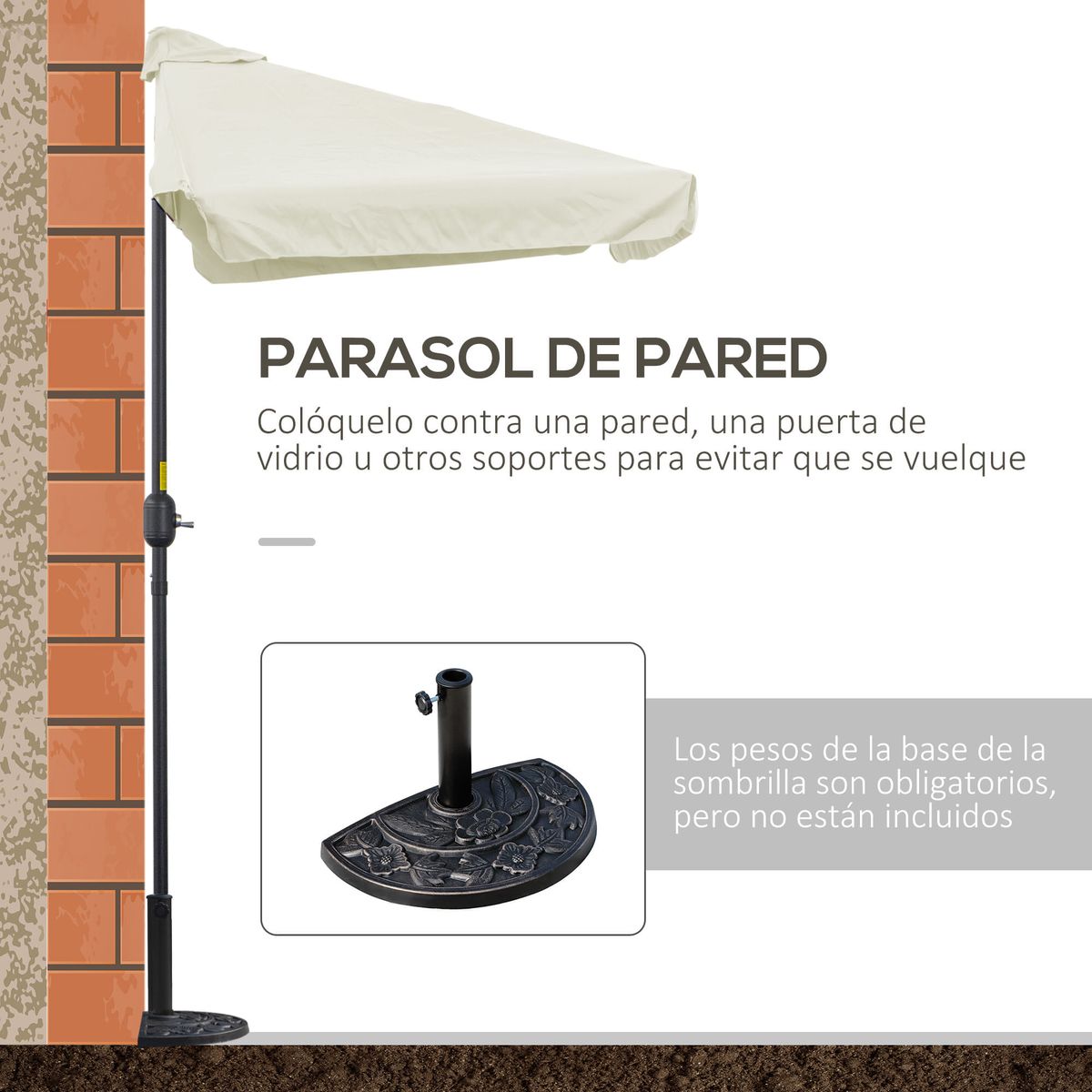 Sombrilla-de-pared-Chicago-Outsunny-apertura-con-manivela-crema-249x230x130-cm-